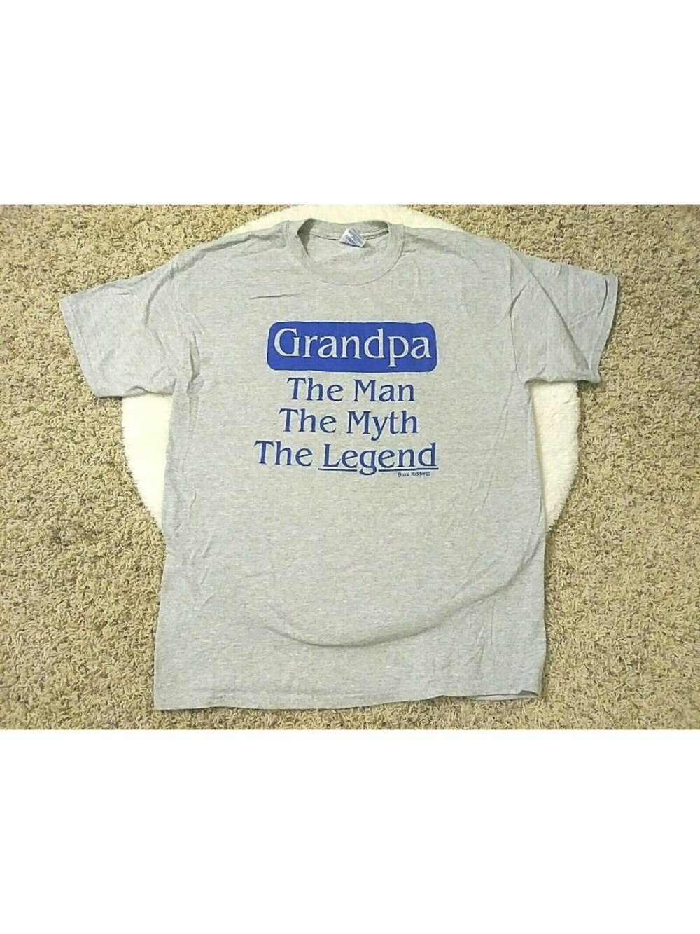 Grandpa Gift - The Man The Myth The Legend - Cotton Shirt Tshirt - Mens Large